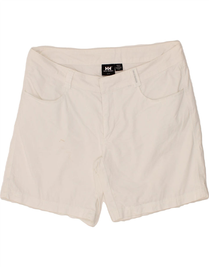 HELLY HANSEN Womens Casual Shorts W32 Medium White Cotton Vintage Helly Hansen and Second-Hand Helly Hansen from Messina Hembry 
