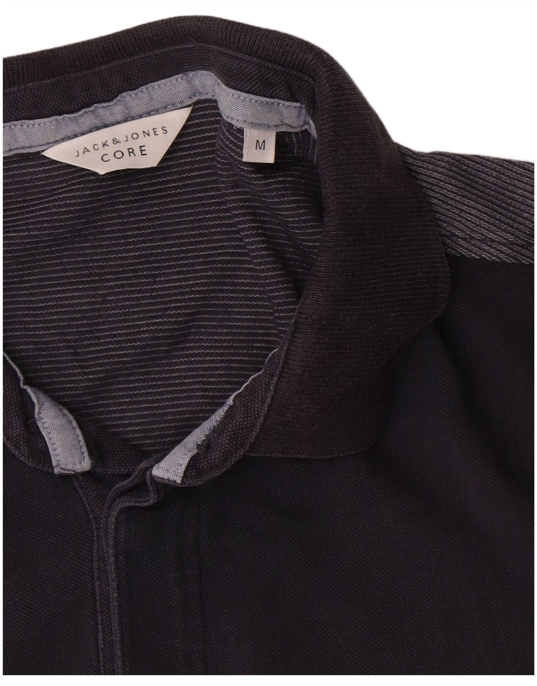 Cămașă polo Jack & Jones pentru bărbați, bumbac color bloc mediu, albastru bleumarin