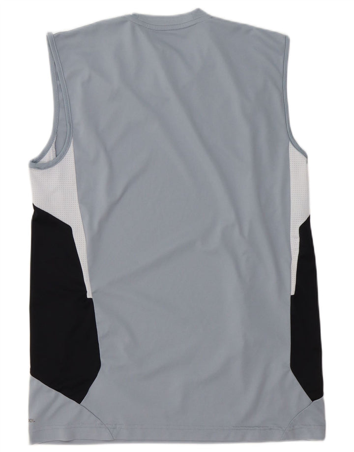 ADIDAS Climacool Vest Top pentru bărbați UK 40/42 Medium Blue Colorblock Poliester