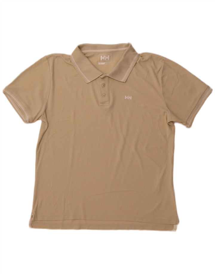 HELLY HANSEN tricou polo pentru bărbați, mare, bej, poliamidă