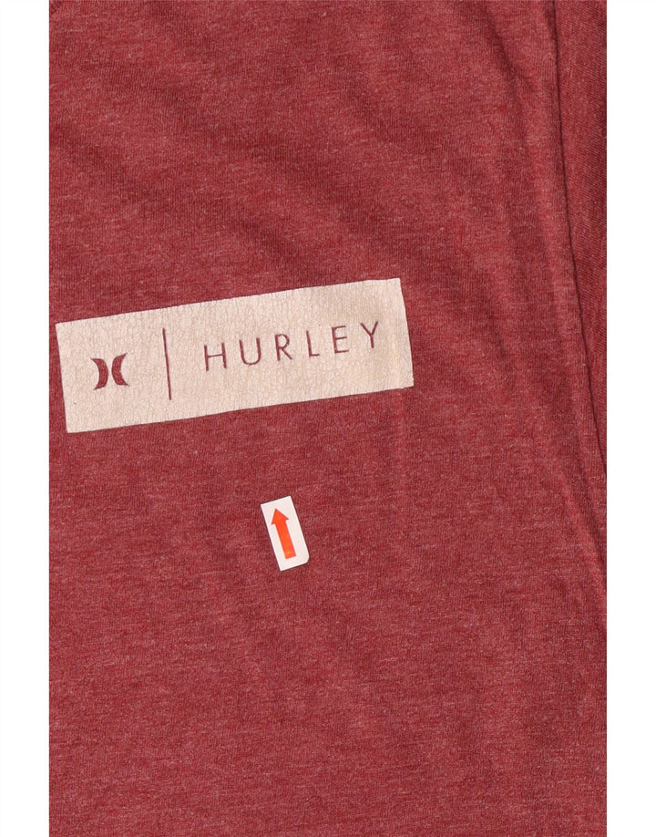 Tricou pentru bărbați Hurley Bumbac Burgundy mediu