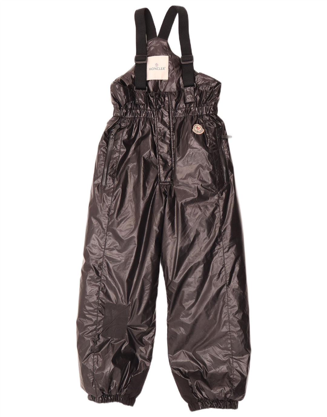 Moncler Băieți Salopete Pantaloni De Schi 9-10 Ani Negru Poliamidă Iarnă