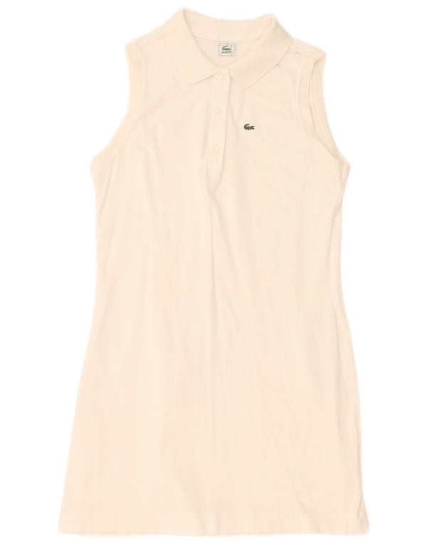 Rochie polo fără mâneci pentru femei Lacoste Mărimea 46 XL Albă