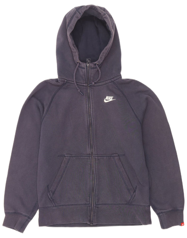 Pulover Nike pentru bărbați, cu fermoar, bumbac, albastru mic