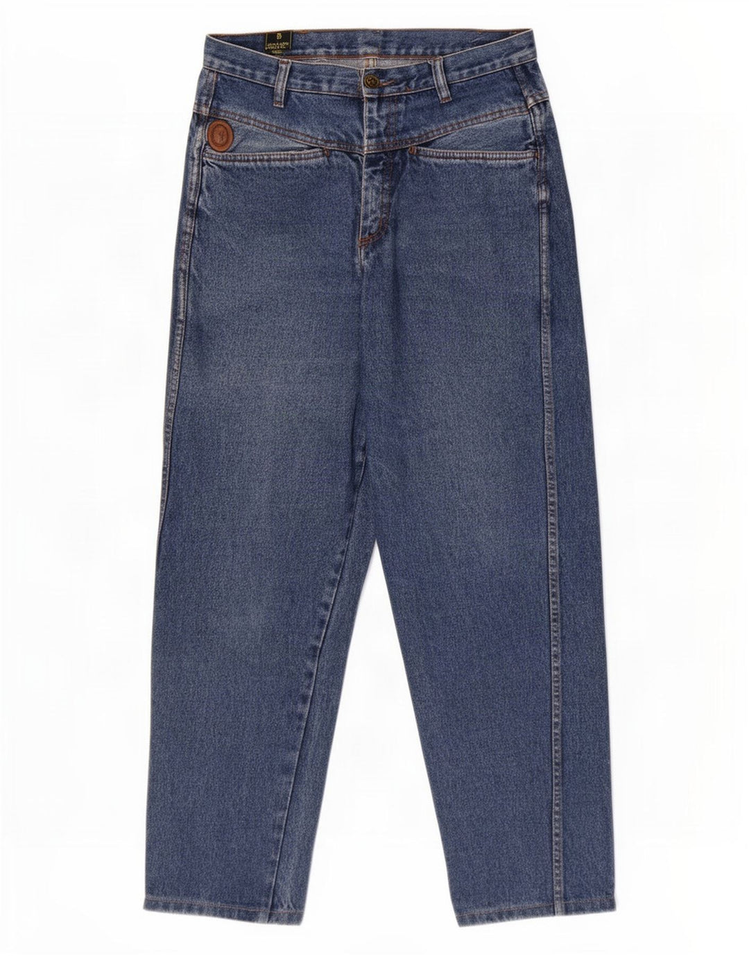 Trussardi blugi conici pentru femei W30 L29 albastru