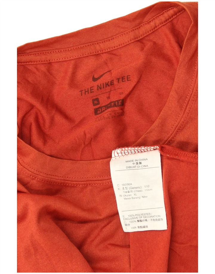 Tricou pentru bărbați NIKE Dri Fit Top XL Portocaliu Poliester