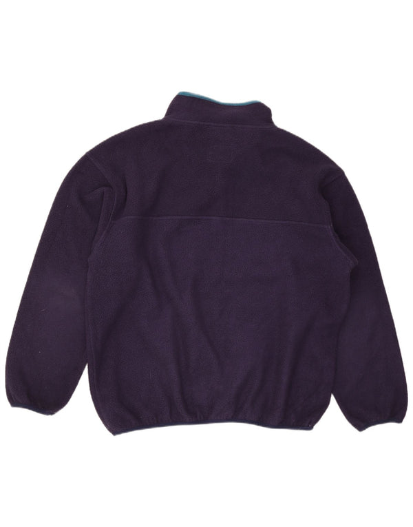 Pulover pentru bărbați Murphy & Nye, cu gât cu nasturi, fleece, 2XL, bleumarin