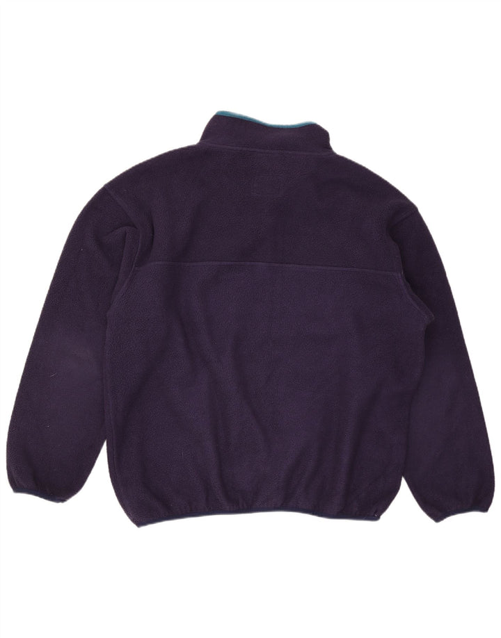 Pulover pentru bărbați Murphy & Nye, cu gât cu nasturi, fleece, 2XL, bleumarin
