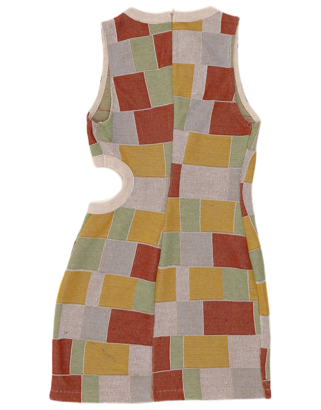 Rochie bodycon fără mâneci pentru femei Zara UK 12 Medium Multicolor Geometric