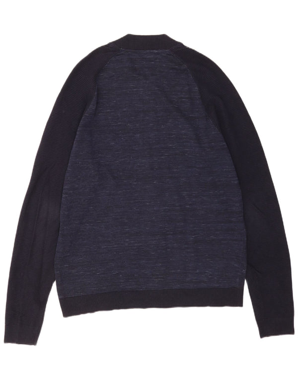 Pulover cardigan pentru bărbați Jack & Jones, XL, bleumarin, cu pete