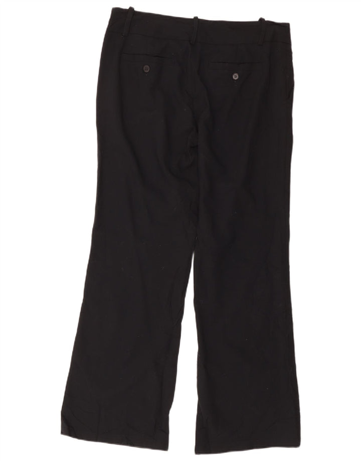 Pantaloni chino Bootcut pentru femei Zara EU 40 Mediu L30 L28 Poliester negru