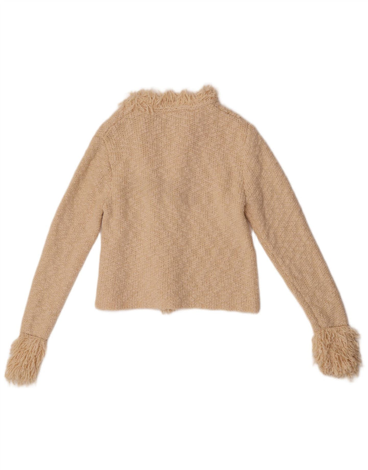 Pulover cardigan deschis pentru femei Zara, mic bumbac alb