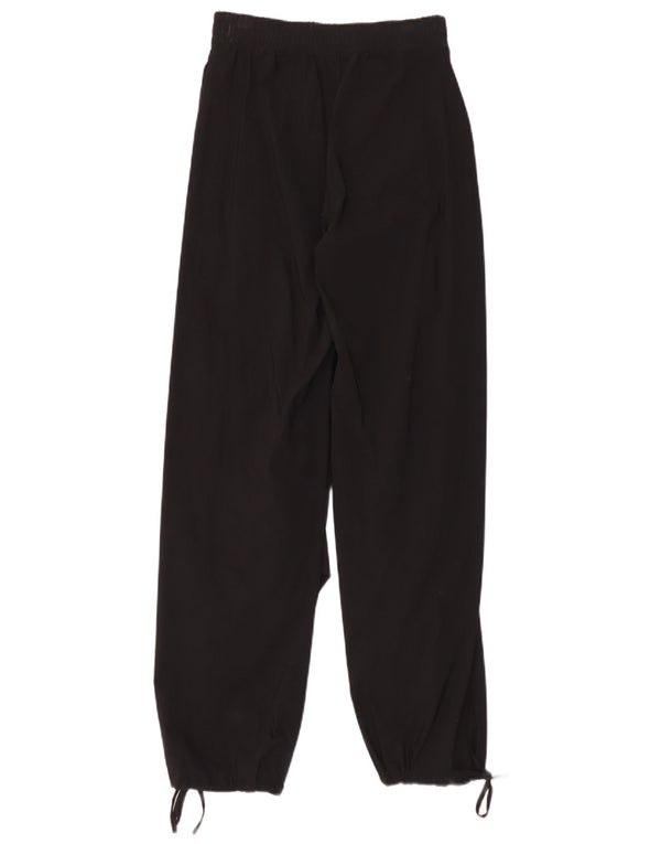 Pantaloni de jogging pentru femei Zara, cu ajustare lejeră, mici L26 L32, viscoză neagră
