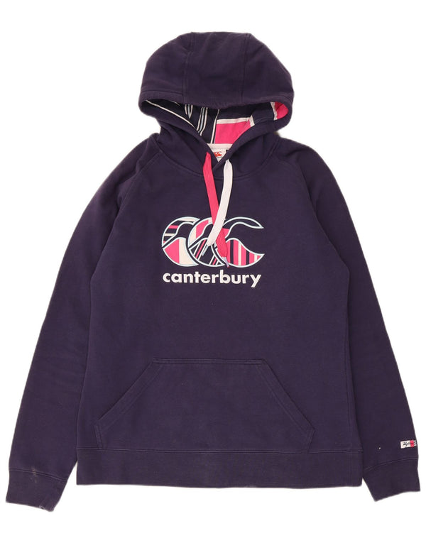 Pulover Canterbury pentru femei Uglies Graphic Hoodie UK 12 Medium Bleumarin