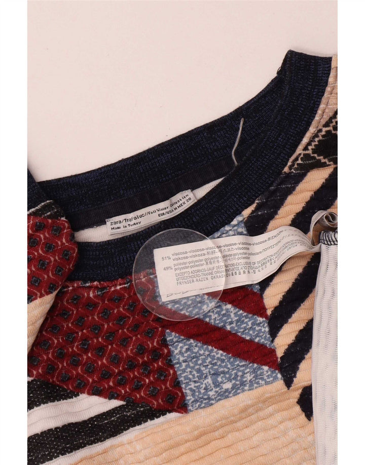 Pulover pentru damă Zara, cu croiala lejeră, UK 14 Medium Multicolor