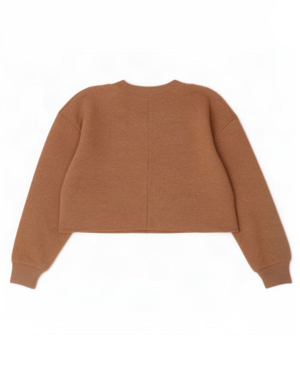 Pulover pentru damă Zara Crop Pulover UK 14 Medium Bej Poliester