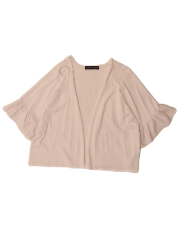 Marks & Spencer Crop Open Bolero Top pentru femei UK 16 Large White Viscose