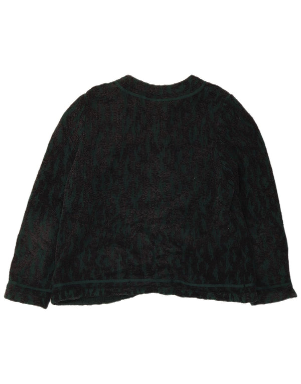 STIZZOLI Pulover cardigan cu model abstract pentru femei IT 52 2XL Lână verde