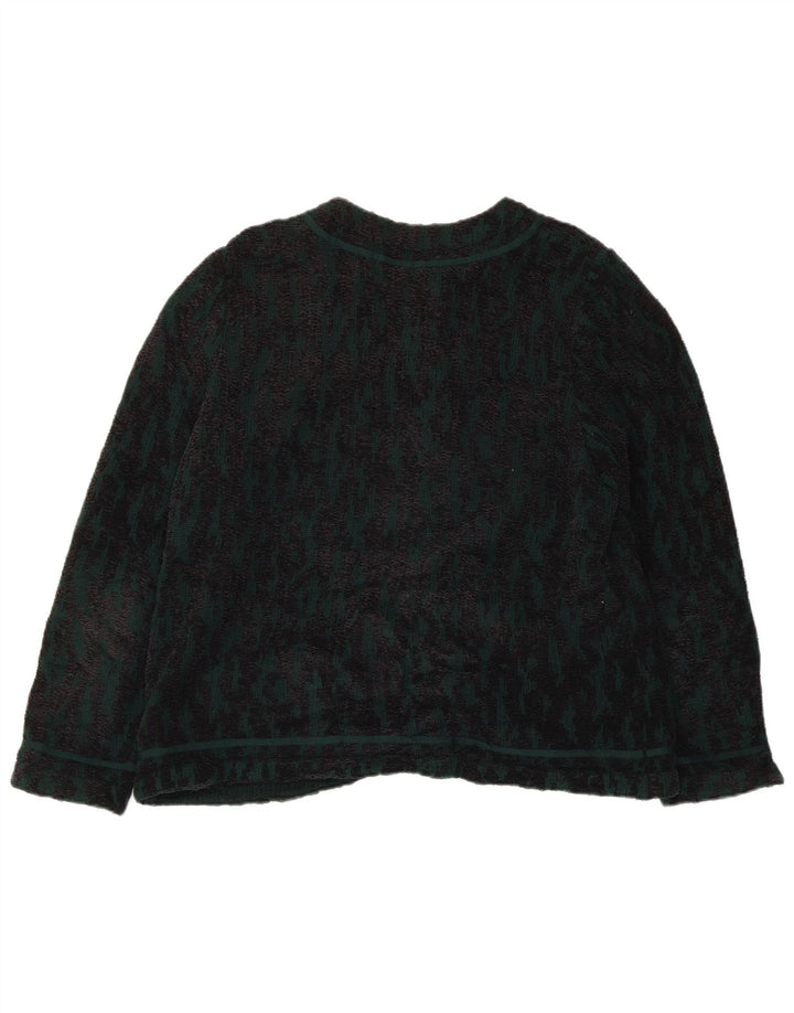 STIZZOLI Pulover cardigan cu model abstract pentru femei IT 52 2XL Lână verde