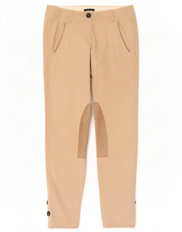 Pantaloni chino Massimo Dutti pentru femei EU 36 XS W26 L28 bej color block