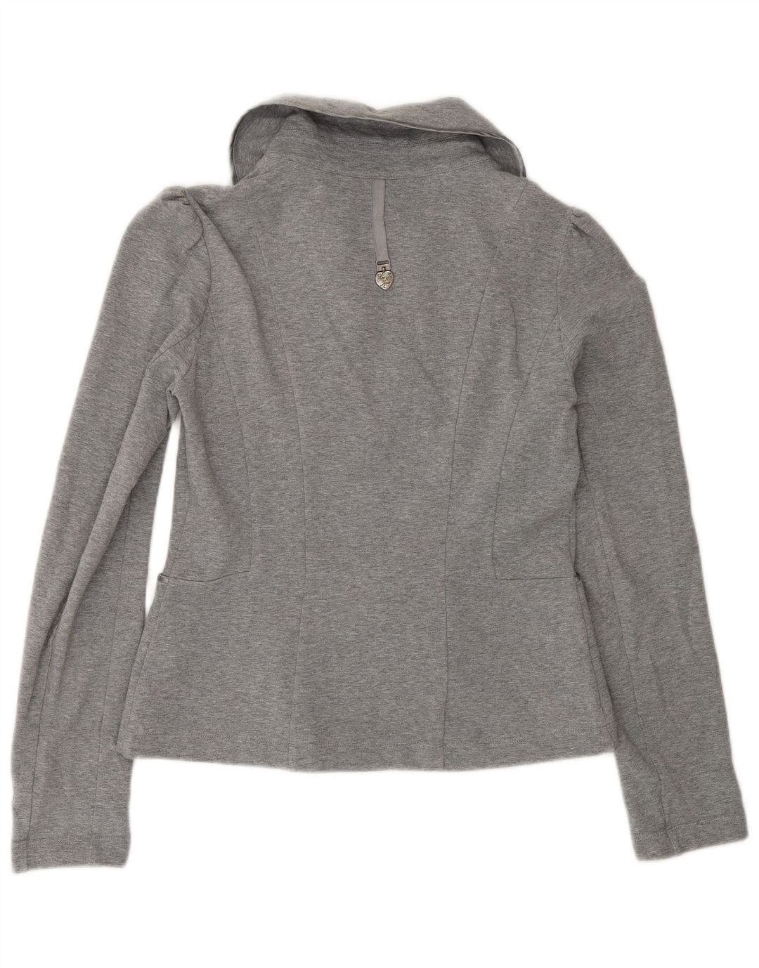 Top cardigan Liu Jo pentru femei UK 12, bumbac gri mediu