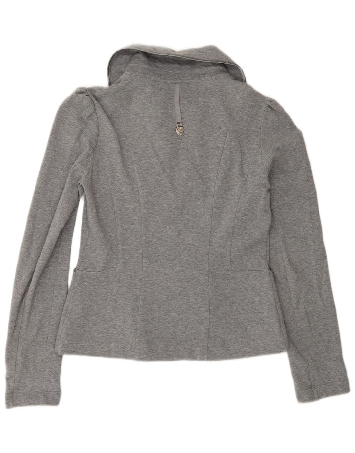 Top cardigan Liu Jo pentru femei UK 12, bumbac gri mediu