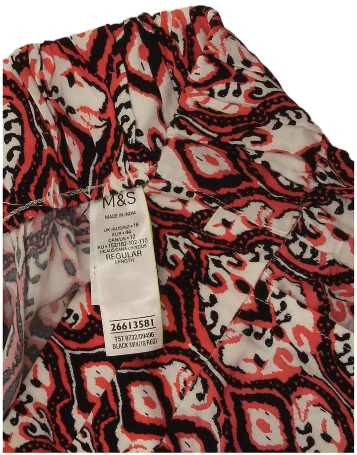 Pantaloni tăiați pentru femei Marks & Spencer UK 16 Large W34 L24 Multicolor