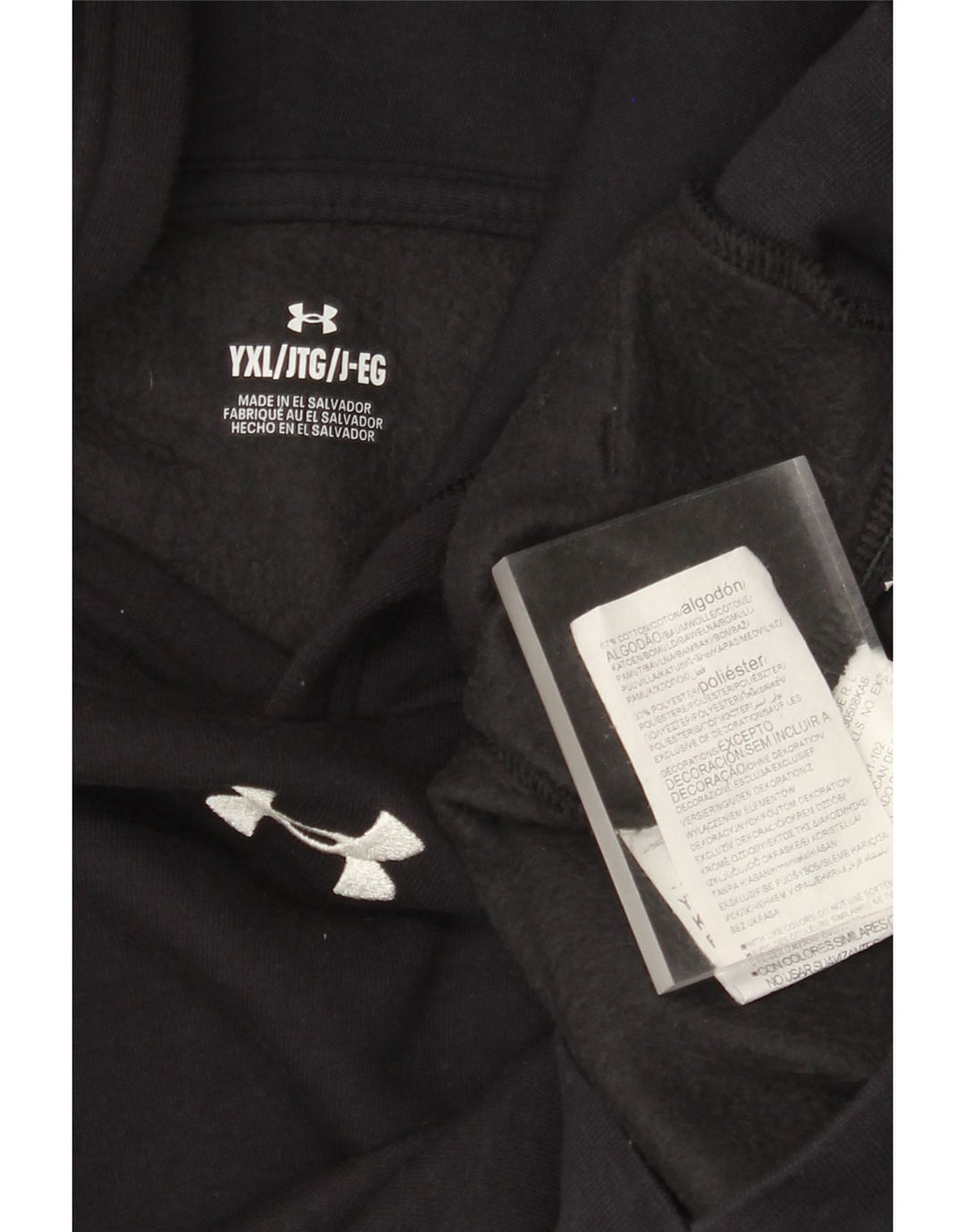 Pulover pentru baieti UNDER ARMOUR 13-14 ani XL bumbac negru