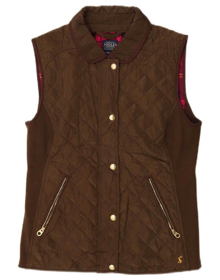 JOULES Gilet matlasat pentru femei UK 12 Poliester maro mediu