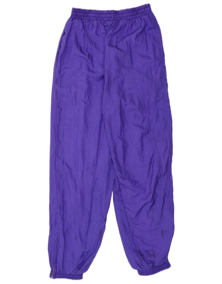 Pantaloni de trening pentru bărbați vintage Joggeri nailon violet mediu