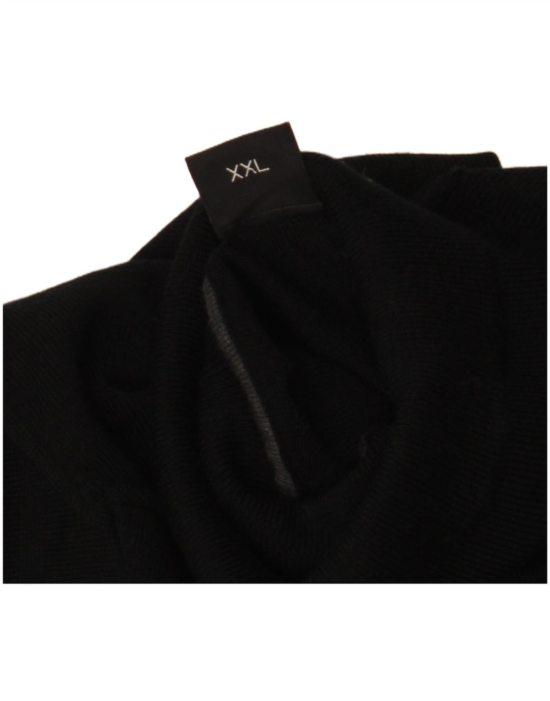 Pulover pentru bărbați Hugo Boss cu gât rulat, 2XL, lână neagră