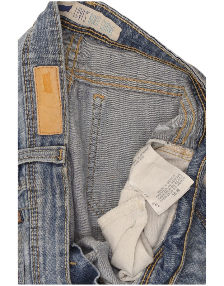 Blugi tăiați pentru femei Levi's Bold Curve W32 L24 Bumbac albastru