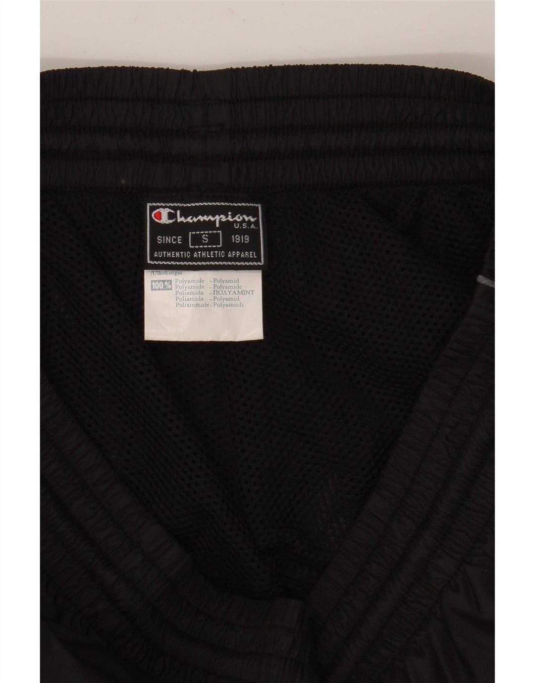 Pantaloni de trening pentru antrenament pentru bărbați Champion, poliamidă neagră mică