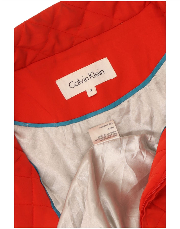 Jachetă matlasată pentru femei CALVIN KLEIN UK 18 XL poliester roșu