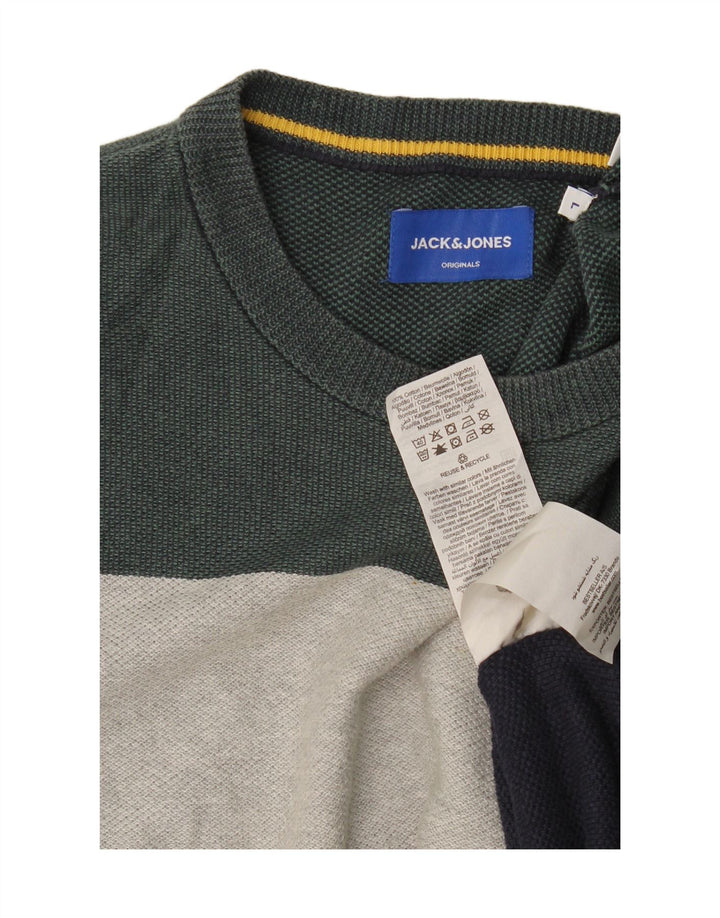 Jack & Jones Top pentru bărbați cu mânecă lungă, mare, multicolor, din bumbac