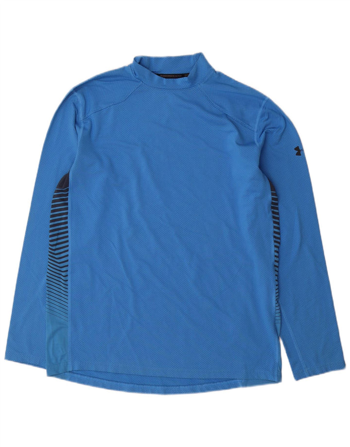 Top pentru bărbați Under Armour cu mânecă lungă, mare, albastru, poliester