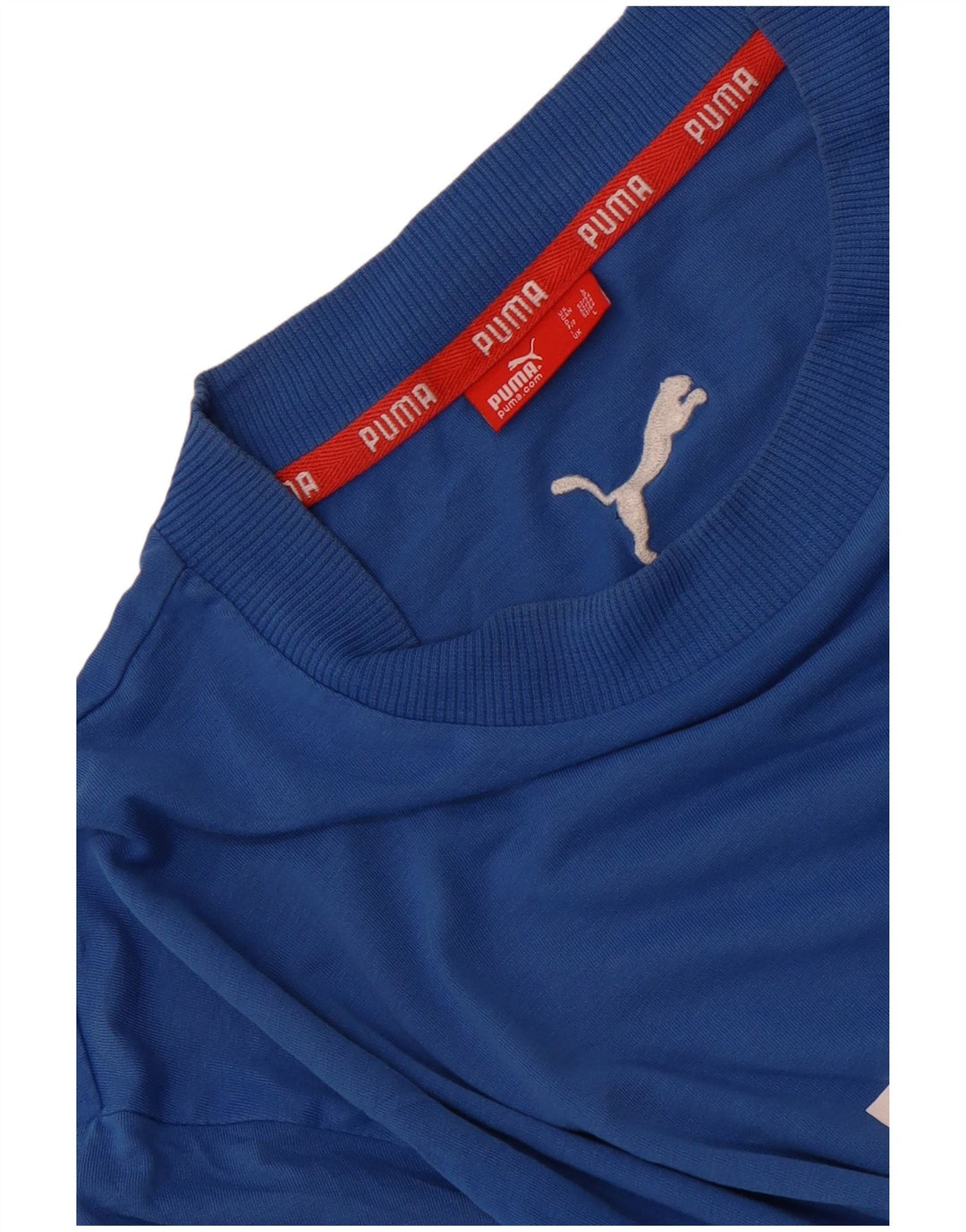 Tricou grafic Puma pentru bărbați Top mare, albastru, bumbac