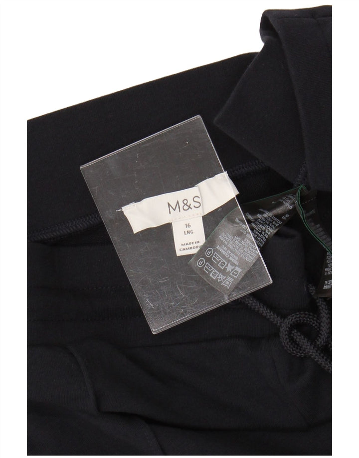 Pantaloni de trening pentru femei Marks & Spencer UK 16 mare bumbac bleumarin