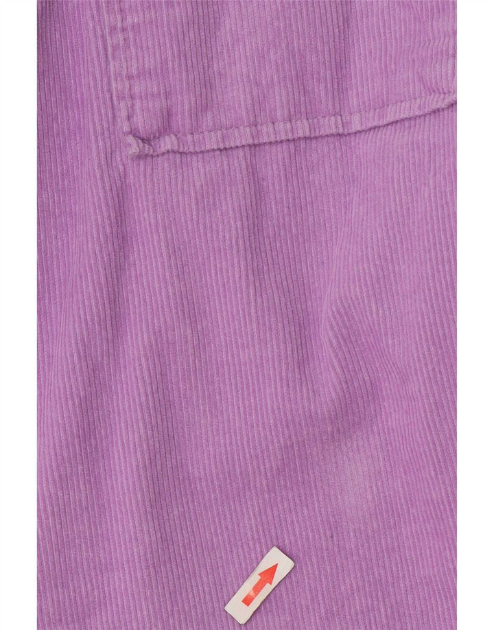 Jachetă oversize din velur pentru femei Zara UK 16 mare, mov, bumbac