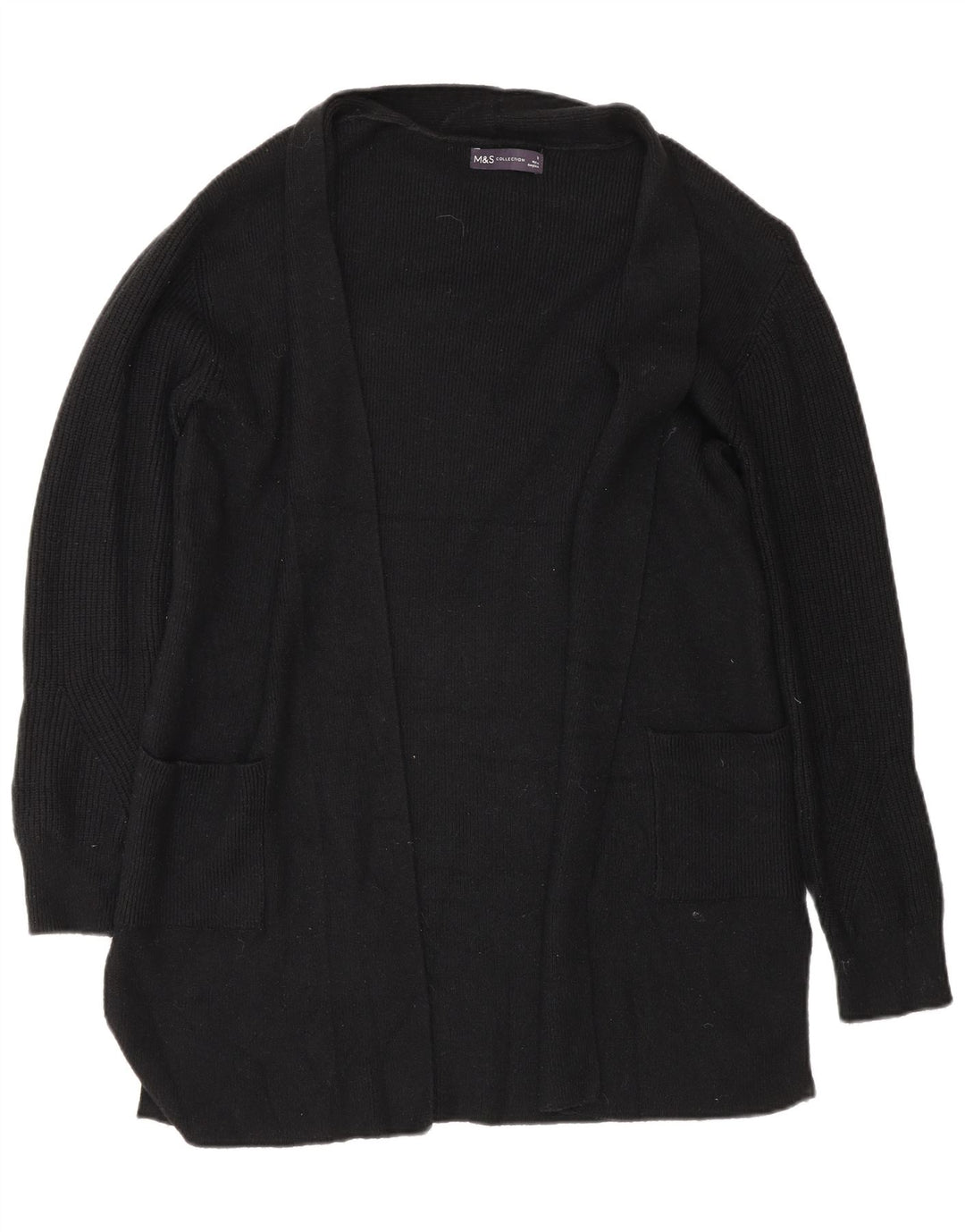 Pulover cardigan cu paragate pentru femei Marks & Spencer UK 10 Small Black