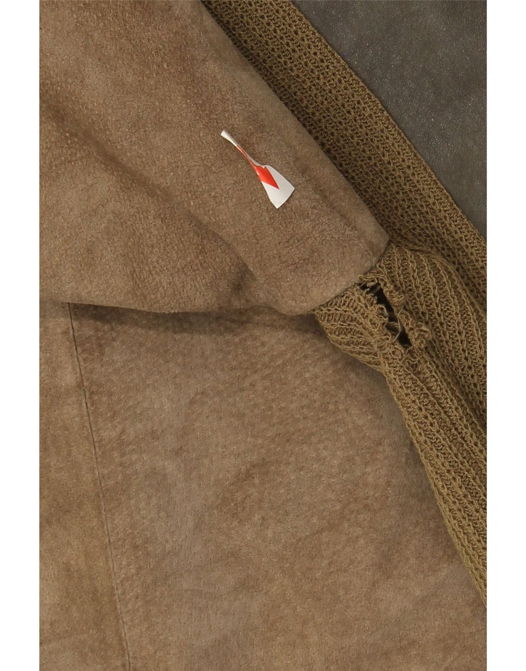 Bomber vintage pentru bărbați din piele intoarsa UK 38 Medium Khaki Colorblock Piele