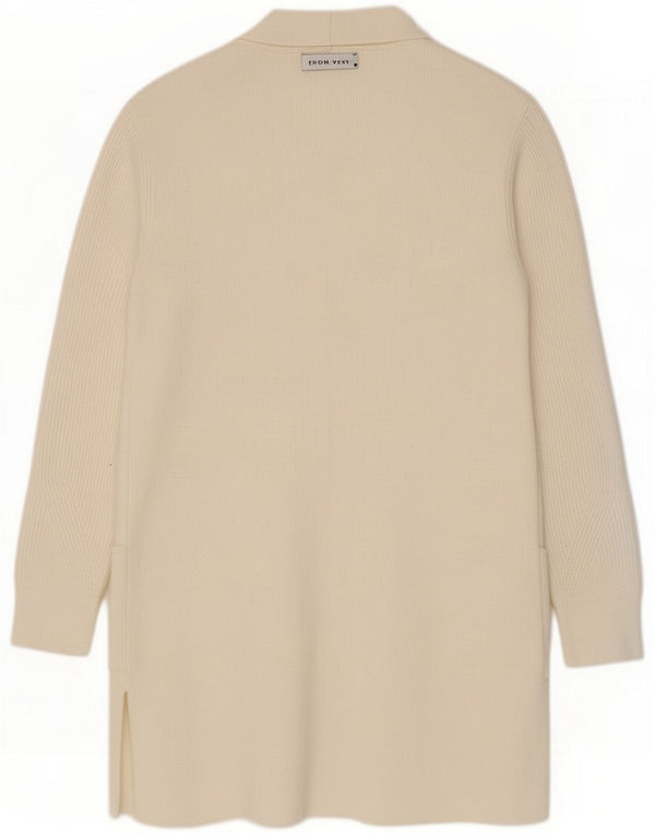 Marks & Spencer Pulover cardigan deschis pentru femei UK 12 Medium Beige