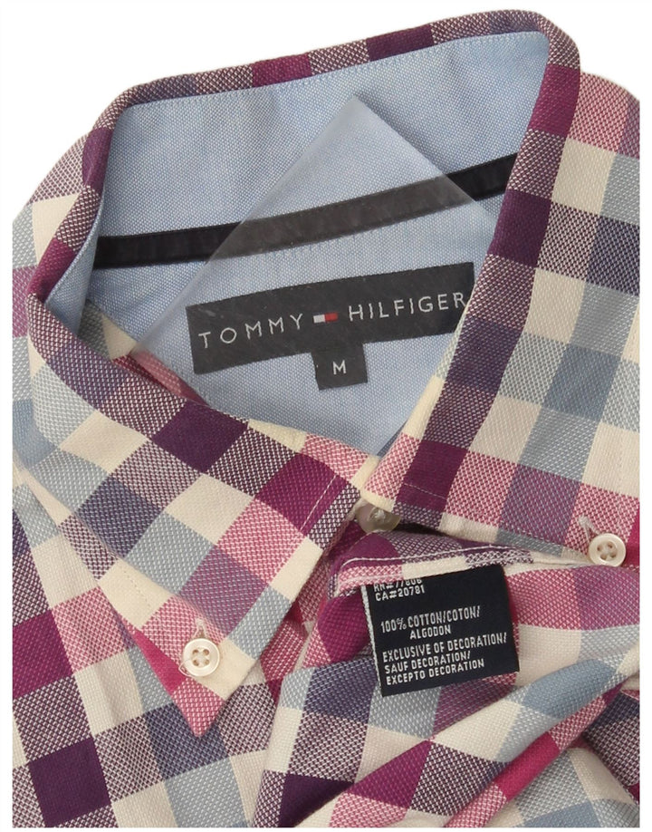 Cămașă pentru bărbați Tommy Hilfiger, bumbac cu carouri medii multicolore
