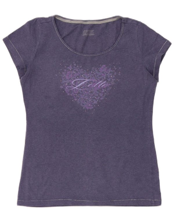 Tricou grafic Lotto pentru femei Top UK 10 mic Bumbac bleumarin