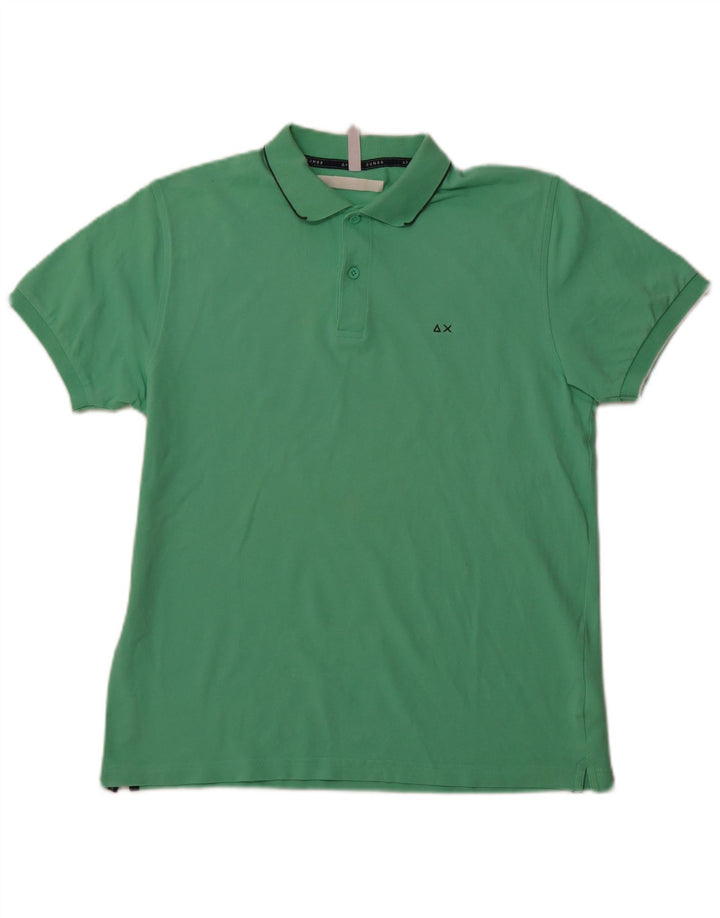 SUNDEK tricou polo pentru bărbați, bumbac verde mare