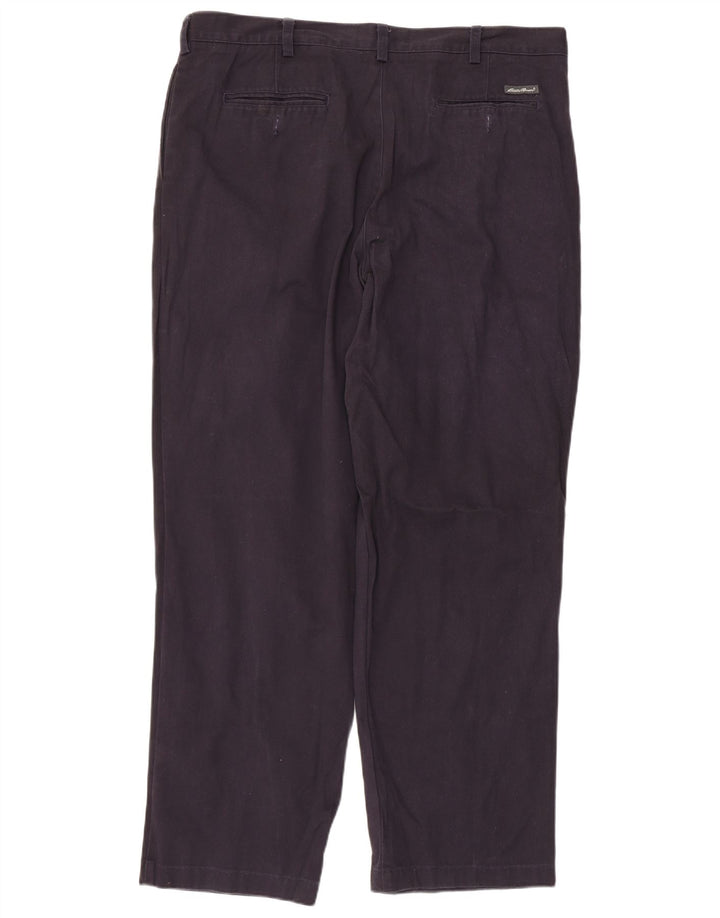 EDDIE BAUER Pantaloni chino pentru bărbați, cu ajustare relaxată, L40 L32, bleumarin