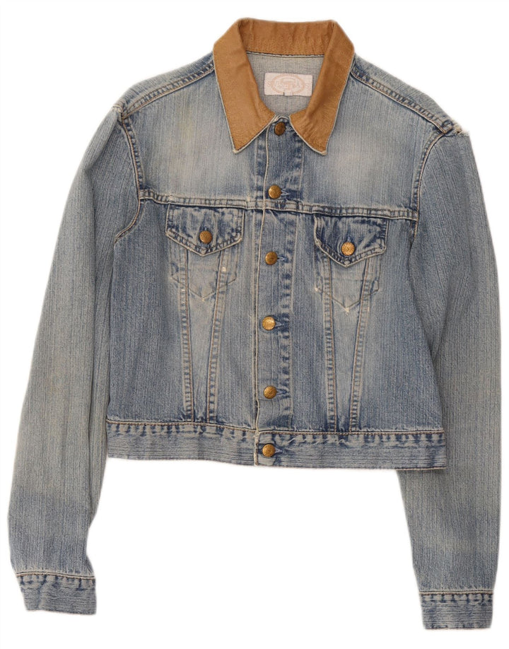 Jachetă de denim crop Swish pentru femei UK 14 Medium Blue