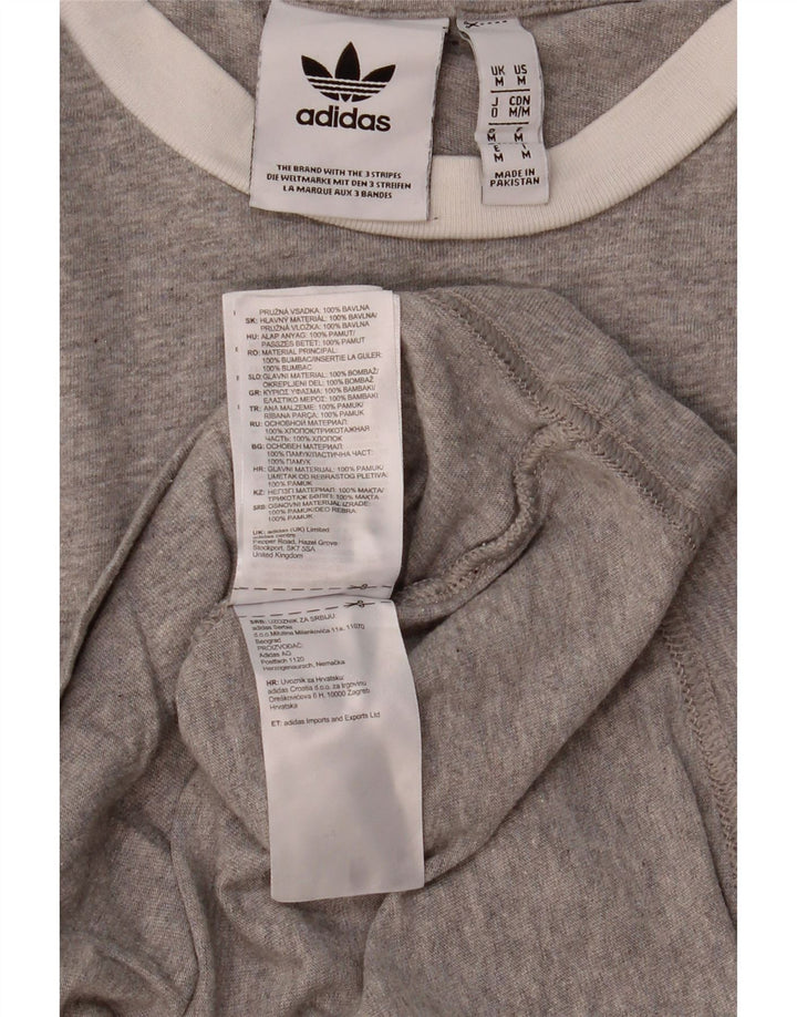 Tricou pentru bărbați Adidas Top Medium Gri Bumbac