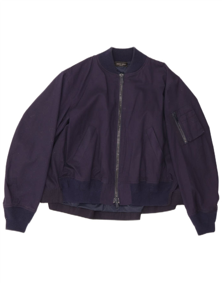 Bomber Roberto Collina pentru bărbați UK 36 mic Bumbac bleumarin