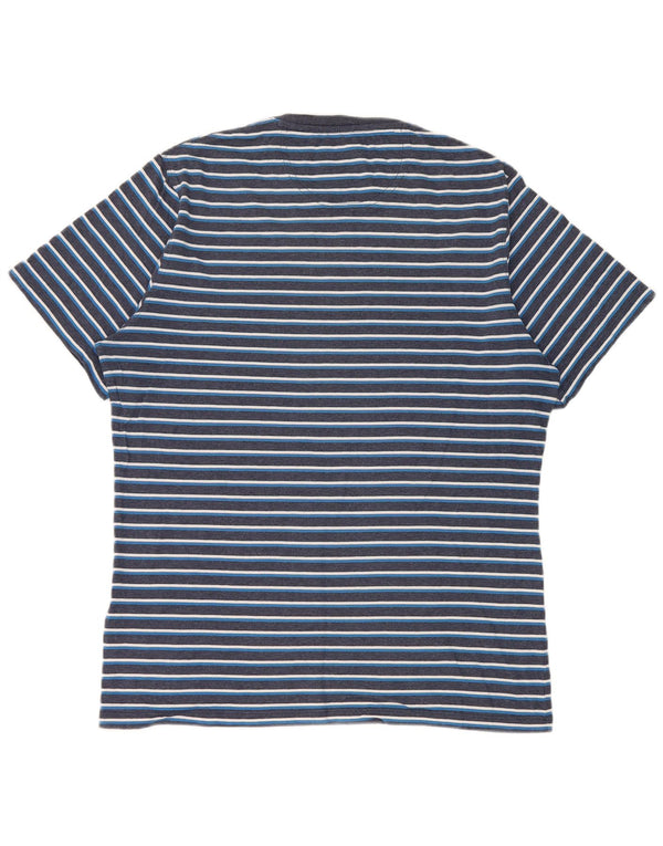 Tricou pentru bărbați Barbour Top mediu din bumbac cu dungi bleumarin